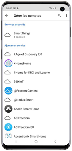 Assistant vocal et SmartThings