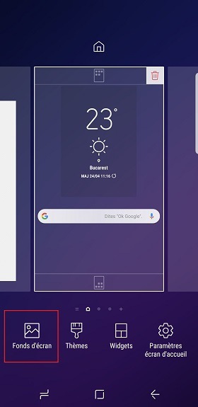 Comment puis-je modifier l’arrière-plan de mon appareil ?