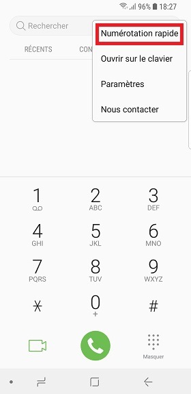 Numérotation Rapide
