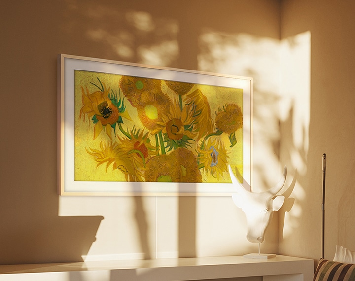 The Frame laat Van Goghs 'Zonnebloemen' zien als een van Van Goghs beroemdste schilderijen.
