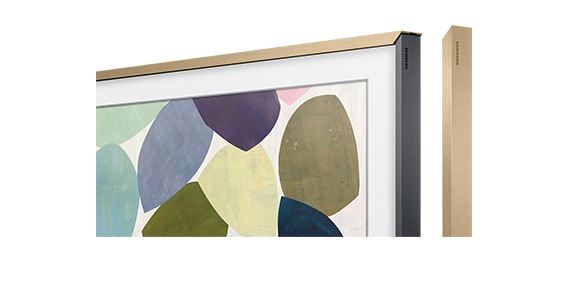 Moldura personalizável de 65” para O Quadro - Bege