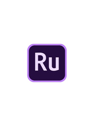 The Adobe Premiere Rush purple icon logo