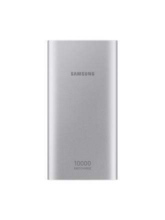 Prednja strana Samsung punjača srebrne boje za Ultra eksternu bateriju od 10.000 mAh