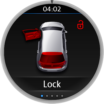 Volkswagen app GUI
