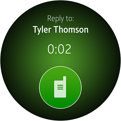 Voxer app GUI