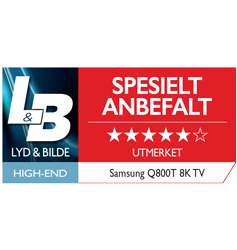 "Med sin suverene skarphet gir Samsung Q800T en kruttsterk forsmak på fremtidens TV-teknologi."