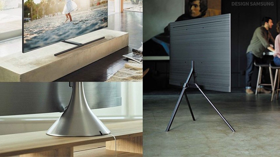 Close-up shots of the 2018 QLED TVs’ clean-cut design enabling users to be utterly immersed in their favorite content with a single, transparent cable