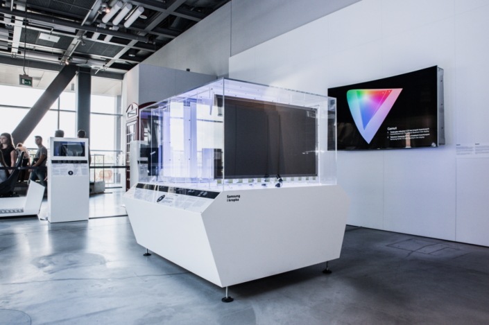 Sets showing inside look of SUHD TV