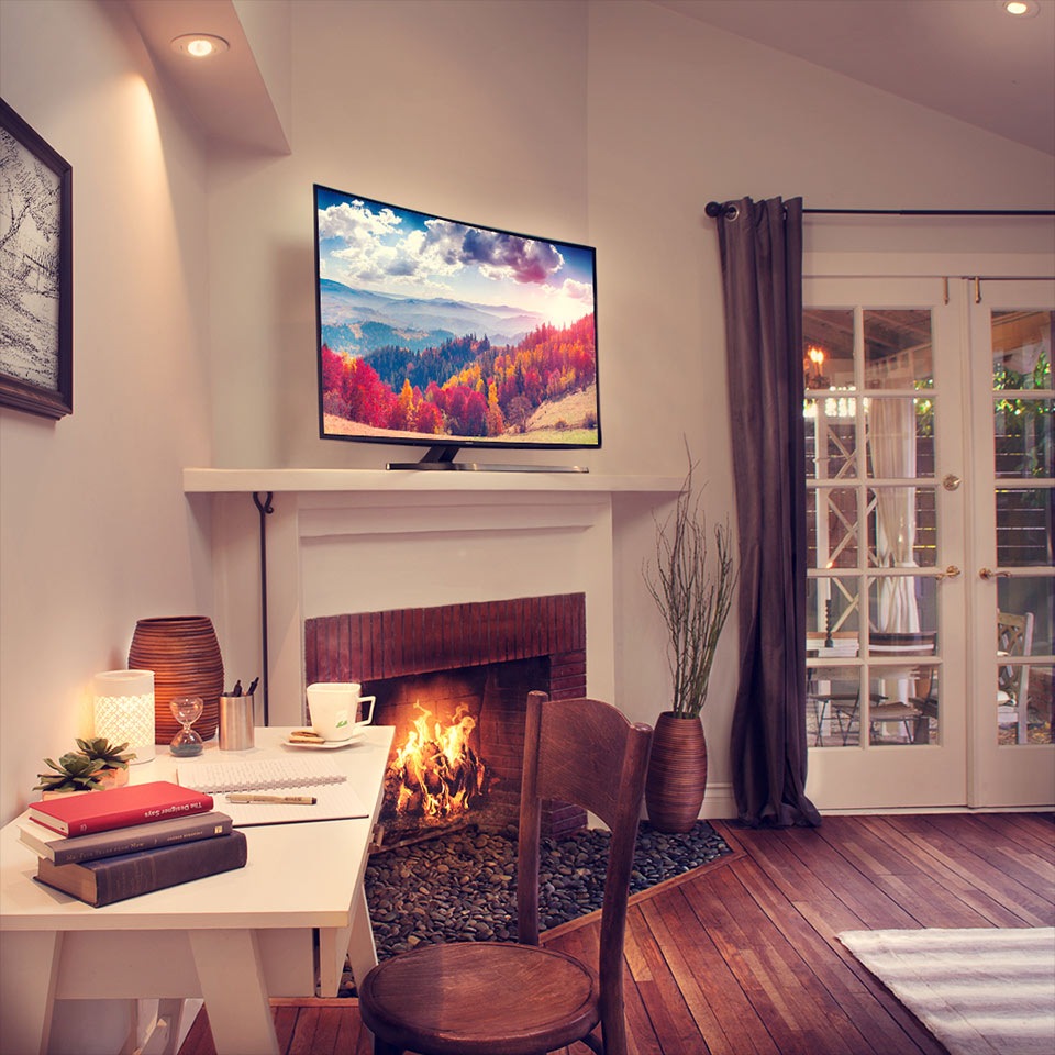 SUHD TV in living room