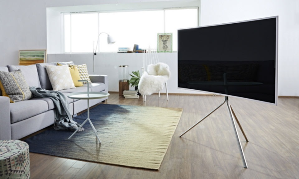 SUHD TV tripod stand front