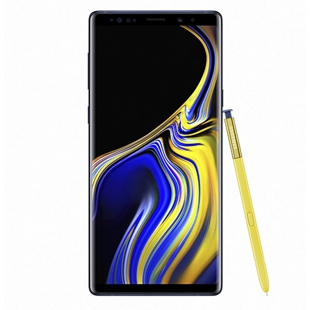 Blue_galaxynote9_front_pen