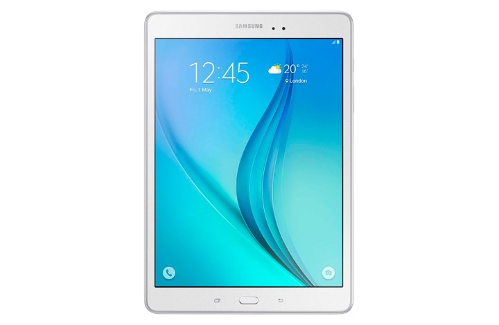galaxy tab a white front