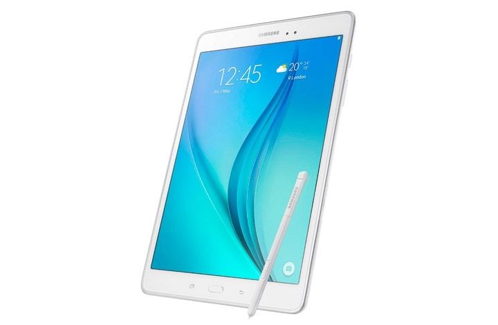 galaxy tab a white side