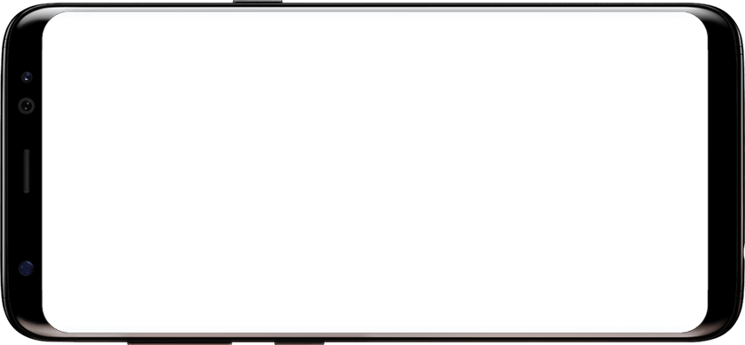 Image of Galaxy S8 with empty screen