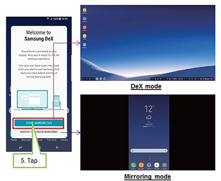 Η εφαρμογή Samsung Dex θα ενεργοποιηθεί στο smartphone σας