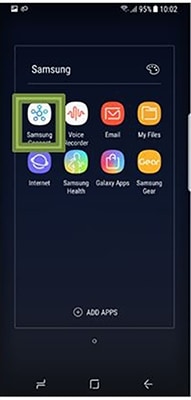 από τις Εφαρμογές και επιλέξτε την εφαρμογή Samsung Connect