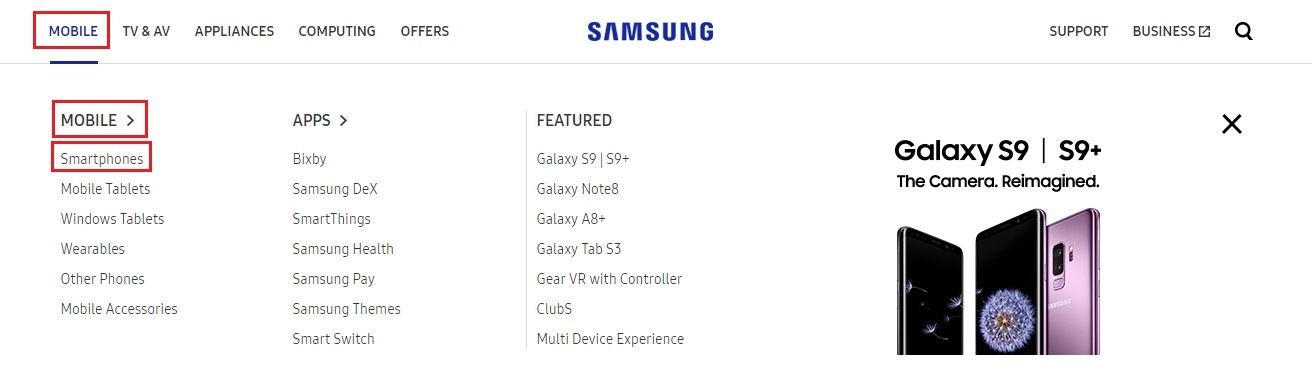 How to find sub menus on our Global Navigation Bar