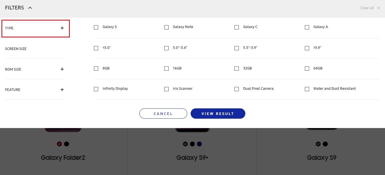 How to access or skip our Filter Menu