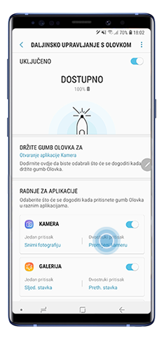 Pritisnite dvaput za odabir aplikacije