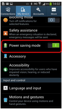 Trajanje baterije – Štedljivi način rada (Power Saving)