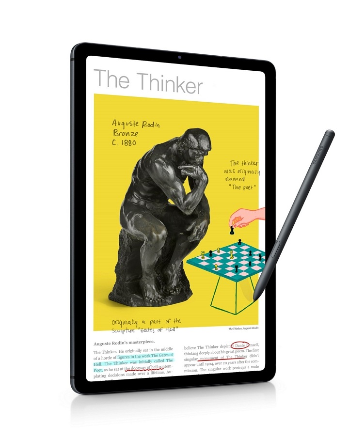 Samsung Galaxy Tab S6 Lite táblagép tabletv oldalnézetekből Samsung Galaxy Tab S6 Lite táblagép tabletv oldalnézetekből