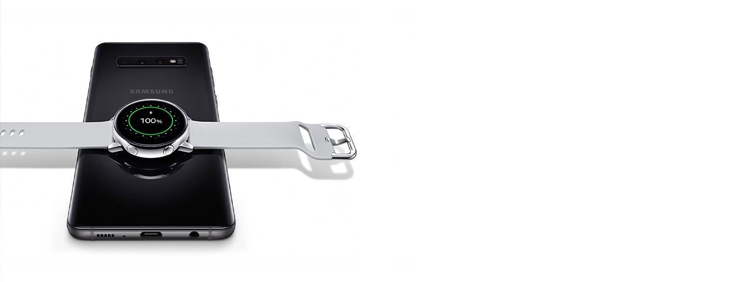 Galaxy S10 series smartphone with Galaxy Watch Active