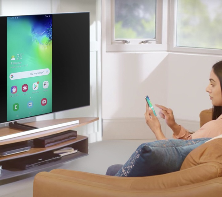 Képernyő tükrözése Samsung TV-vel