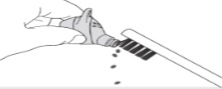 Use the brush end of the brush tool to gently remove debris and dirt