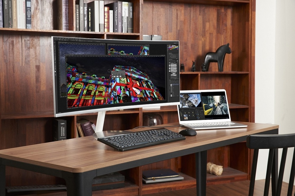 Samsung Thunderbolt 3 CJ79 QLED ívelt monitor Samsung Thunderbolt 3 CJ79 QLED ívelt monitor