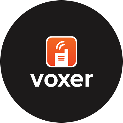 Voxer alkalmazás kezelőfelülete