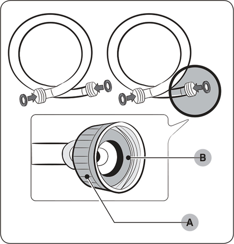 Connect water hose step 4