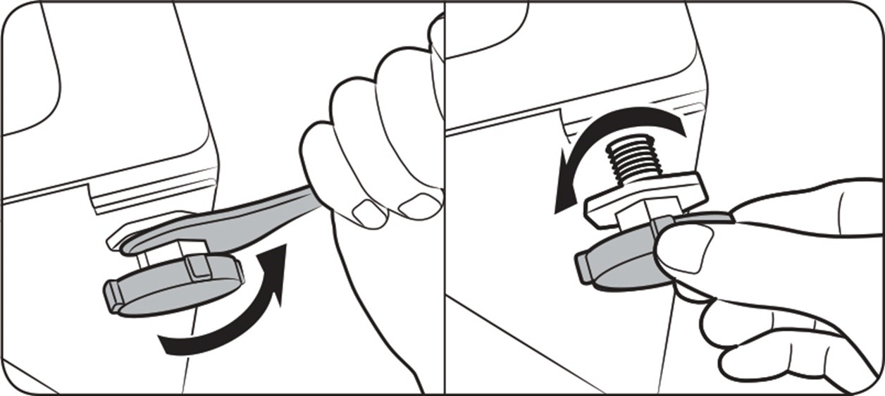 Leveling feet Step 1