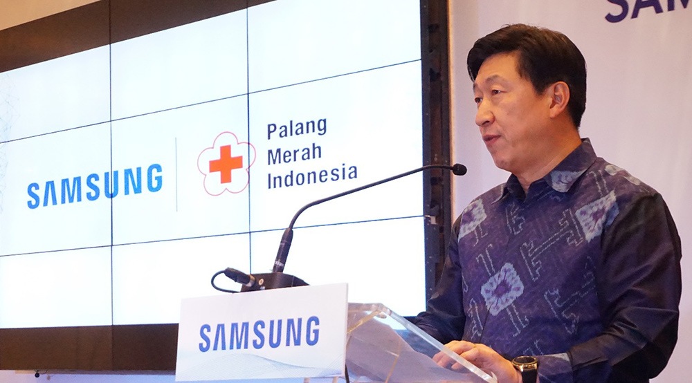 Samsung Peduli Lombok bersama PMI