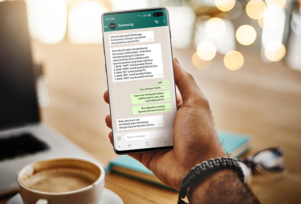 Samsung Whatsapp Service