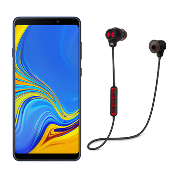 Galaxy A9 Lemonade Blue bundling with JBL Under Armour