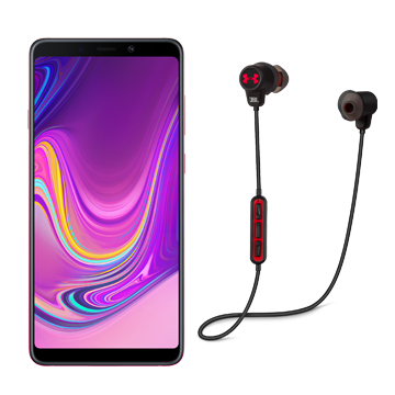 Galaxy A9 Bubblegum Pink bundling with JBL Under Armour
