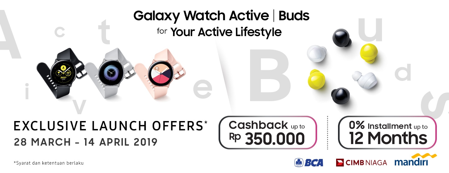 Exclusive Galaxy Watch Active and Galaxy Buds Launch