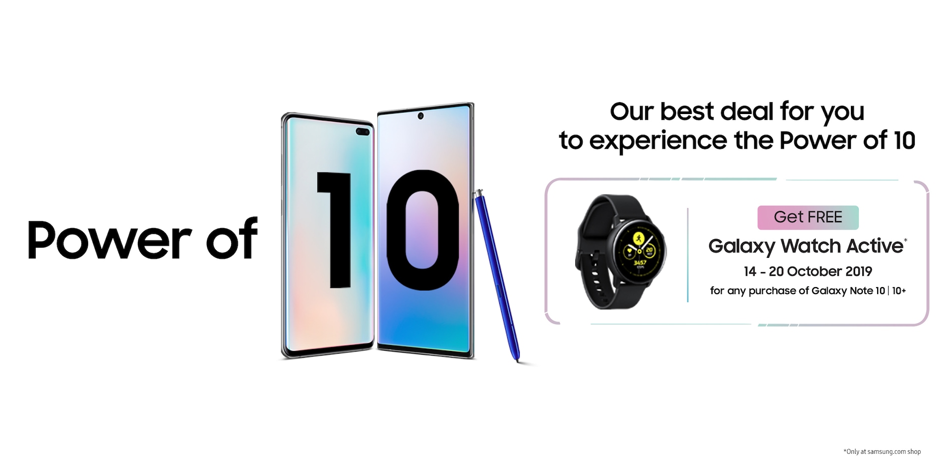 Power of 10 Free Watch Active