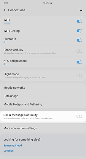select call and message