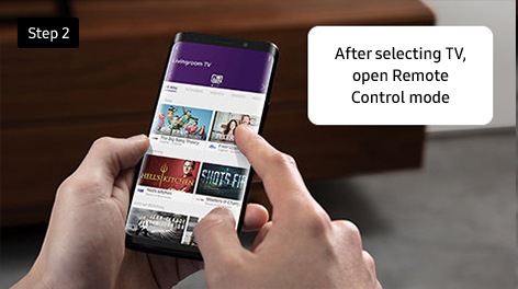 Step 2. After selecting TV, open Remote Control mode