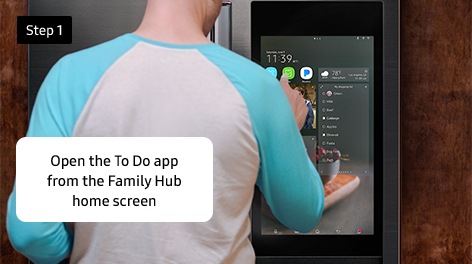 Step 1. Open the To Do app from the Family Hub home screen