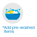 Add pre - washed item Add Items during machine cycle