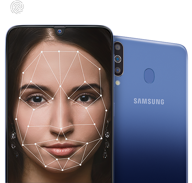 Samsung Galaxy M30 - Face Unlock & Fingerprint Sensor Samsung Galaxy M30 - Face Unlock & Fingerprint Sensor