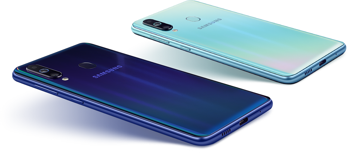 Galaxy M40 in Blue & Black Colours Colours of Galaxy M40