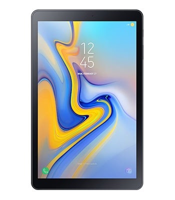 Samsung Tab A - Black - Front View Samsung Tab A in Black Colour - Front View