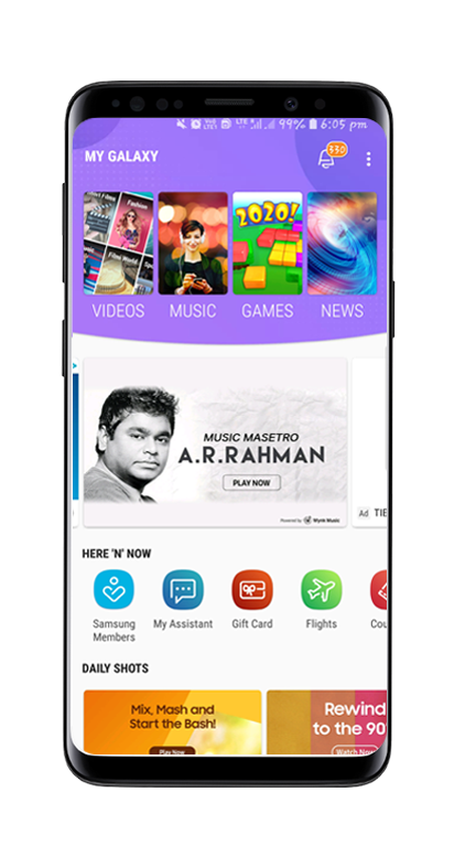 Entertainment Full entertainment on My galaxy