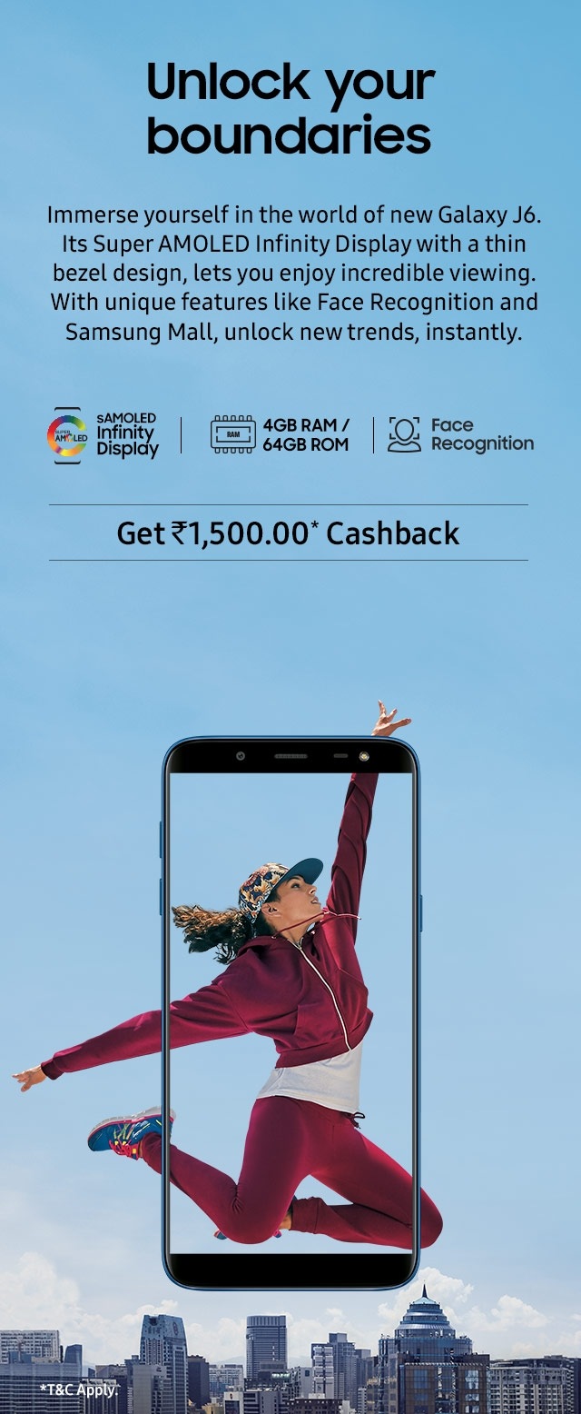 Infinity Display Samsung J6 and J8 with SuperAmoled Infinity Display