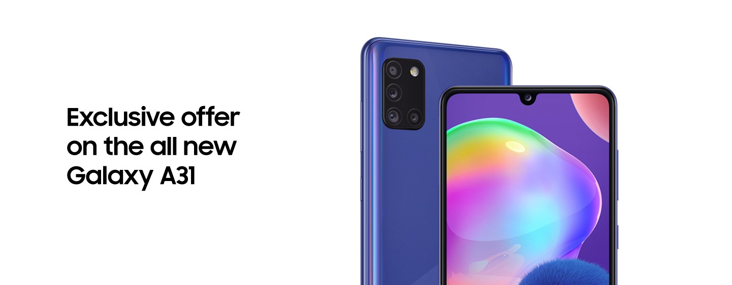 Samsung Galaxy A31 Offers Samsung Galaxy A31 Offers