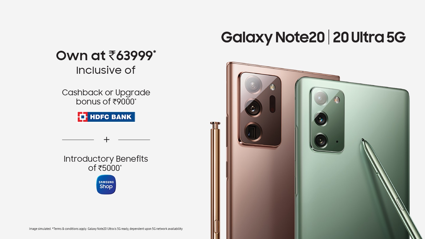 Samsung Galaxy Note20 Offers Samsung Galaxy Note20 Offers
