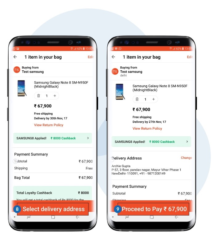 Samsung Note 8 Paytm Mall Offer Steps Note 8 Latest Paytm Mall Offer Procedure